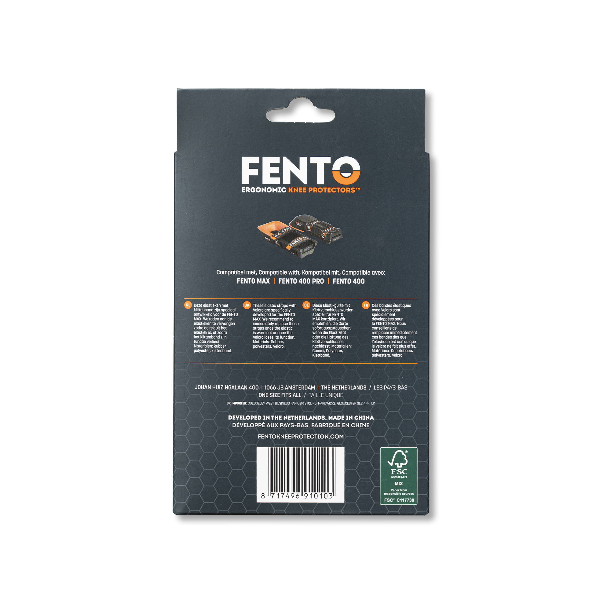 Fento Max Elastic Straps with Velcro - Four Piece - Image 3