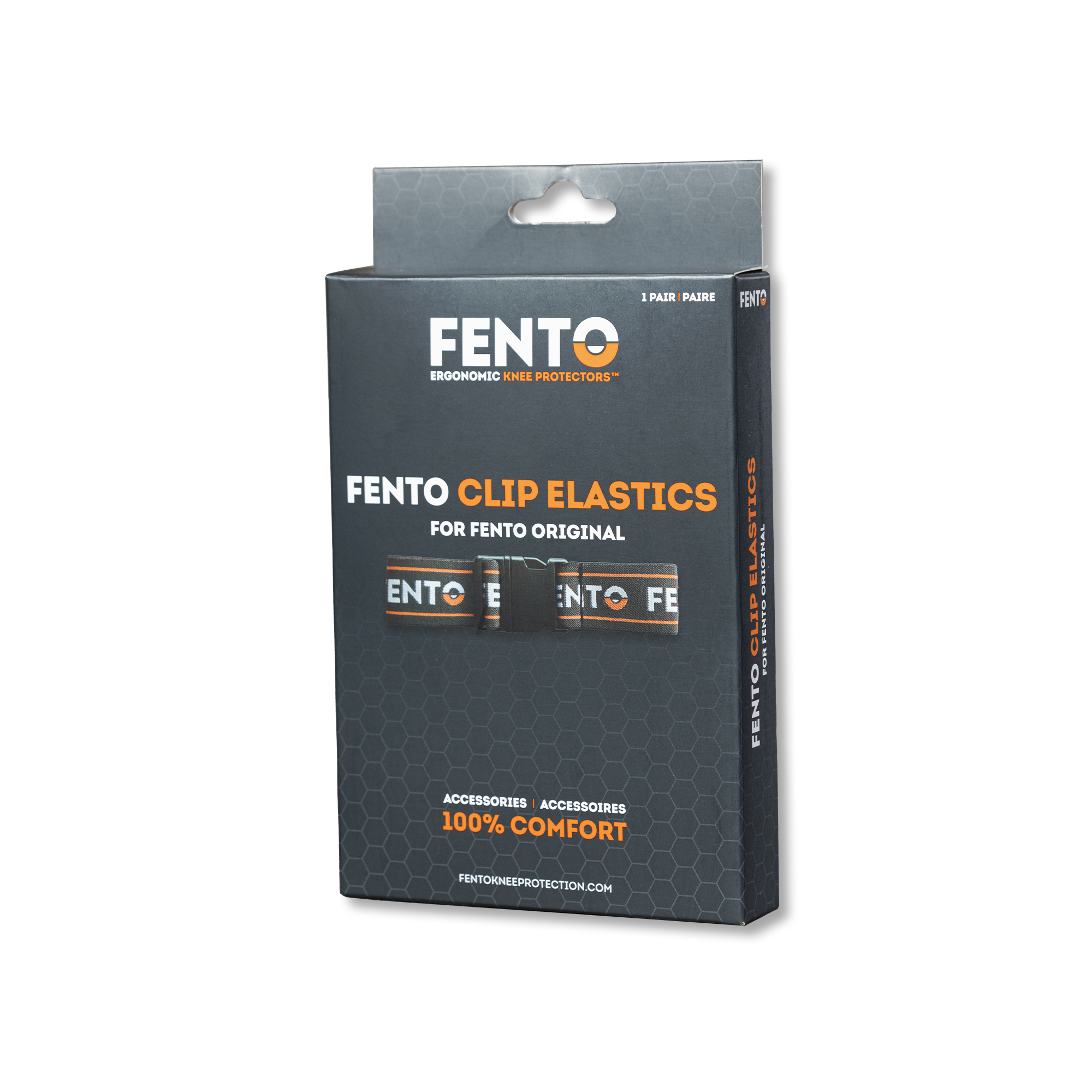 Fento Original Elastic Straps with Clip - Two Piece - Image 2