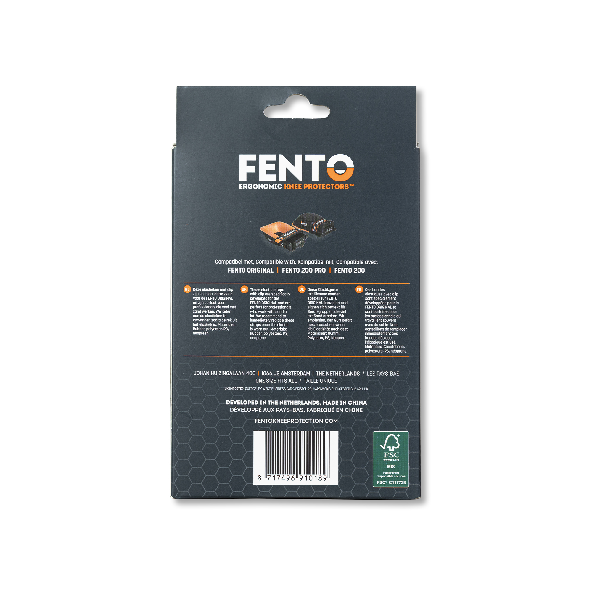 Fento Original Elastic Straps with Clip - Two Piece - Image 3