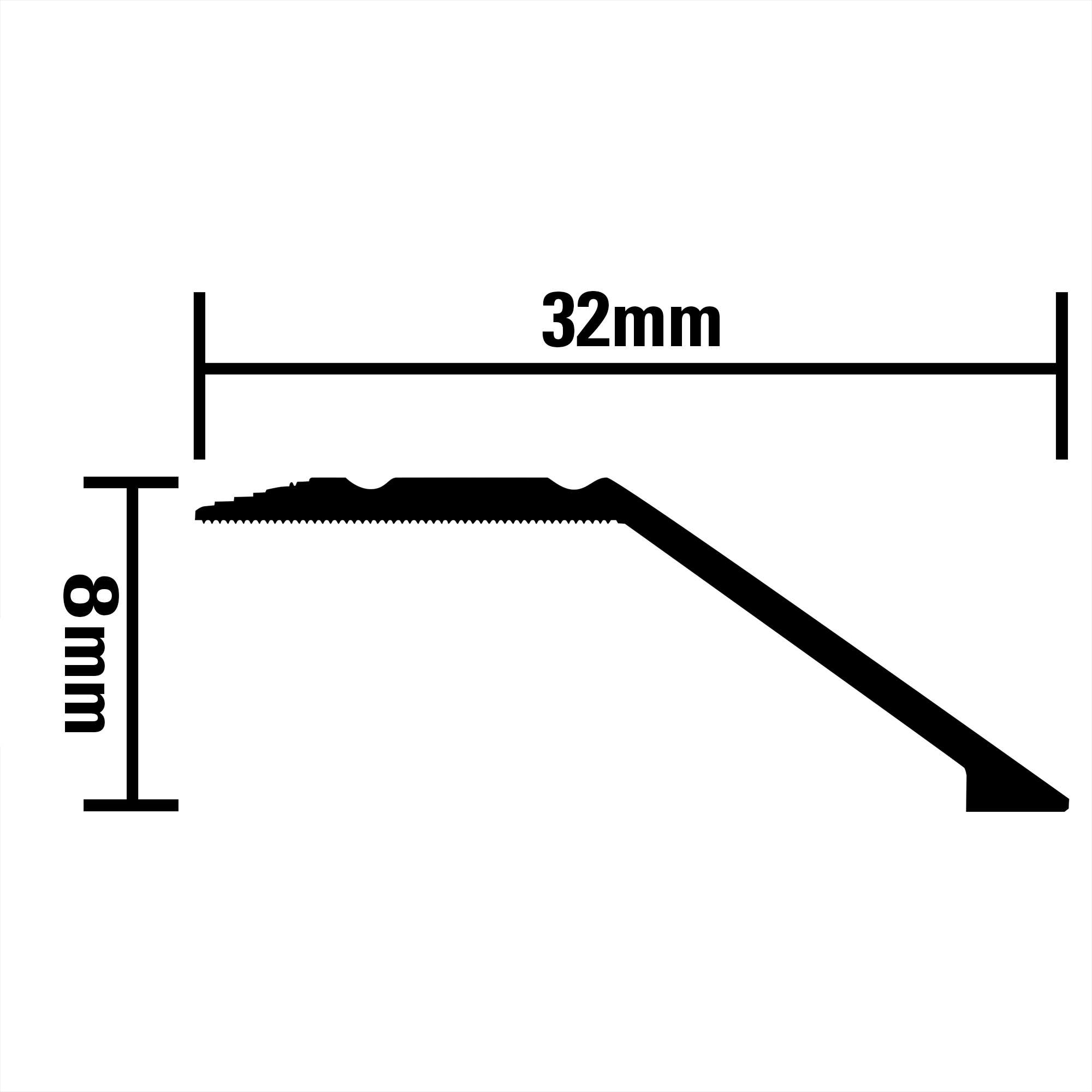 Angle Edge 8mm Self Adhesive - Image 4